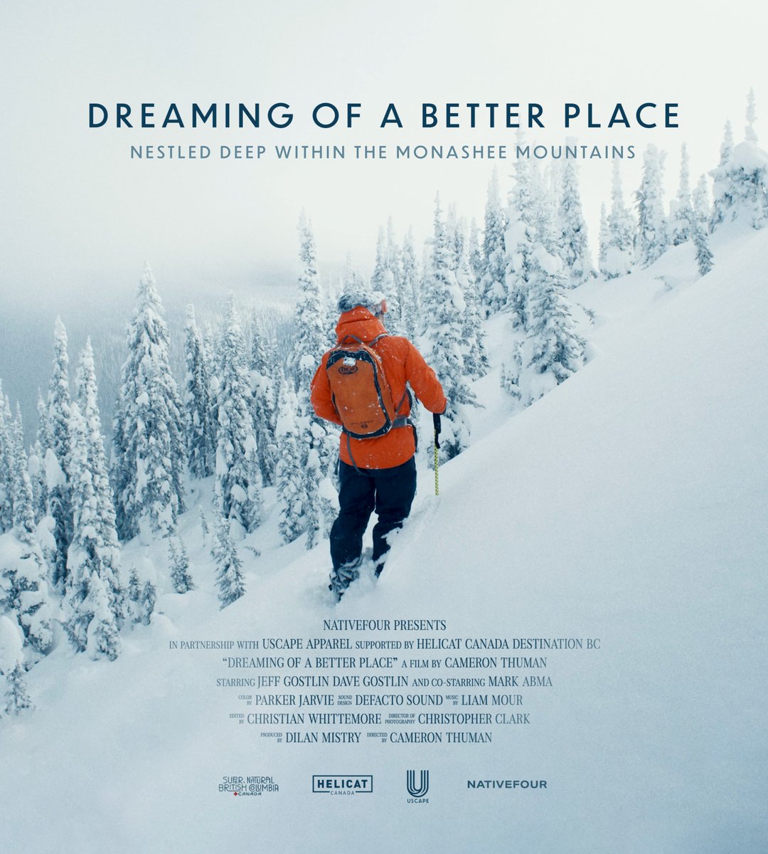 HeliCatCanada's tweet image. #FilmPremiere: Exciting news! The #shortdoc "Dreaming of a Better Place" that we had the pleasure of supporting, alongside @hellobc + produced by NativeFour + @uscapeapparel is now available in FULL online: tinyurl.com/betterplace-doc. Plus, check out a teaser below 👇🙌❄️
#hellobc