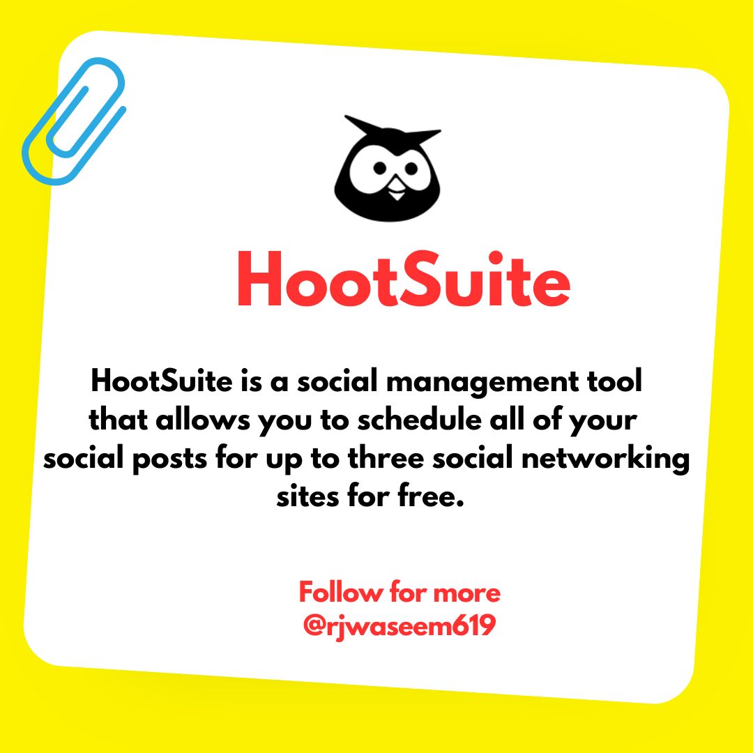 realwaseemiqbal's tweet image. Try this amazing tool for free a social scheduler for social media marketers.
#socialemediamarketing
#Hootsuite
#socialscheduler
#marketingtips
#socialmediamanager
#socialtools
#SocialAnalytics
Stay tuned with me for more social media marketing tips.