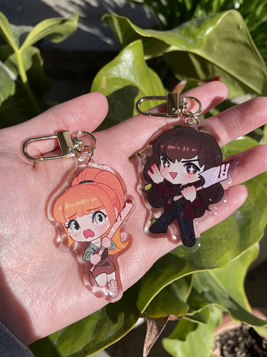 a_la_morte's tweet photo. Hii !! Eddie &amp; Chrissy x Scream and The Shining charms are now up on my etsy !! 🫶🏻🫶🏻

✨ Store link in thread below! ✨
#Eddissy #HellCheer #StrangerThings https://t.co/RSpWmHB2EB