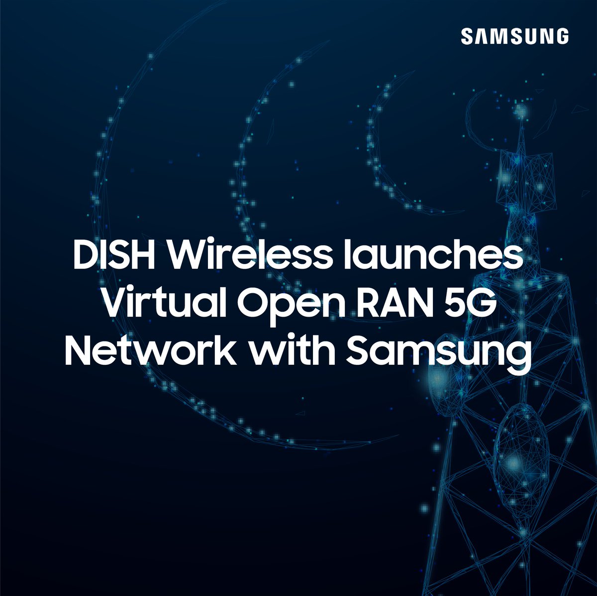 SamsungNetworks's tweet photo. Samsung and DISH Network are advancing their collaboration, with @Samsung supplying #OpenRAN-compliant radios and #5G #vRAN solutions to progress @DISHwireless' #5Gnetwork. https://t.co/y90SG90Kqe https://t.co/oC2WrVKyZG