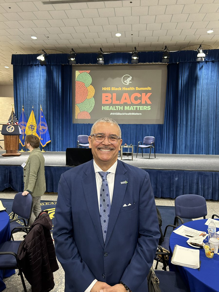 DanGillison's tweet photo. So honored to represent @NAMICommunicate at the @HHSGov Black Health Summit event. 

Thank you @SecBecerra, @SAMHSA_Leader, and so many others present today for these critically important conversations. #HHSBlackHealthMatters https://t.co/o6HNVBULkf