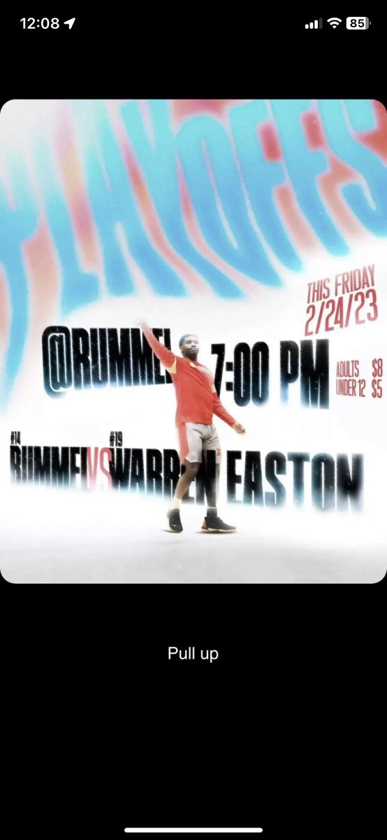 🚨FIRST HOME PLAYOFF GAME🚨WE NEED EVERYONE THERE🤝 @ 7:00 at home