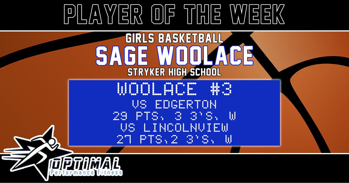 🏀𝐏𝐥𝐚𝐲𝐞𝐫𝐬 𝐨𝐟 𝐭𝐡𝐞 𝐖𝐞𝐞𝐤🏀

💪🏼𝗢𝗽𝘁𝗶𝗺𝗮𝗹 𝗣𝗲𝗿𝗳𝗼𝗿𝗺𝗮𝗻𝗰𝗲 𝗙𝗶𝘁𝗻𝗲𝘀𝘀🏋🏽
Providing NW Ohio with group classes, personal training, &amp; sports performance!

📍: 1445 Scott St Suite 560, Napoleon, OH
☎️: 419-438-7265