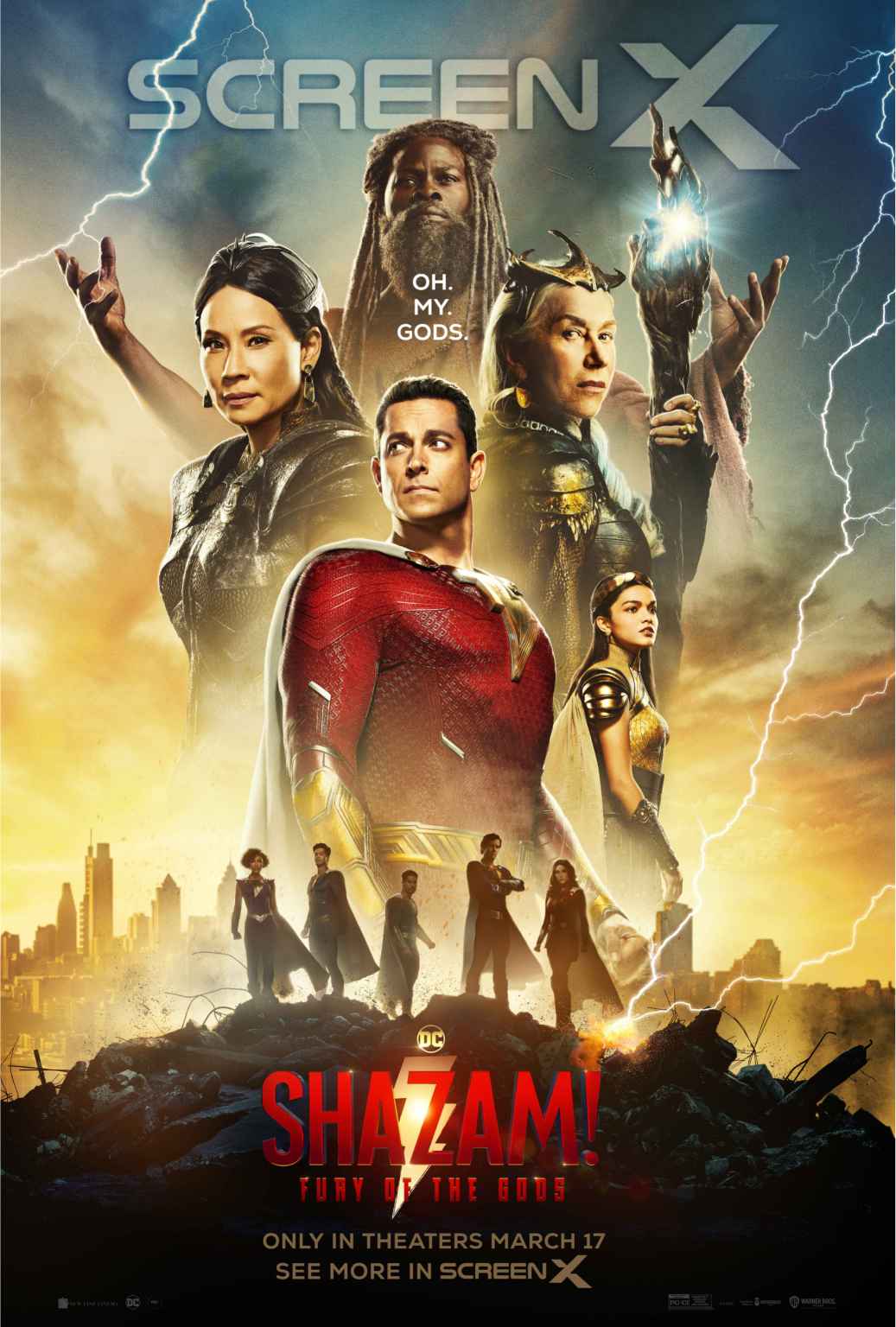 Shazam Fury of the Gods ScreenX poster