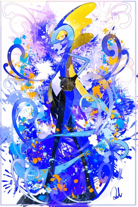 図鑑No.0818 インテレオン #LKのポケモンずかん 