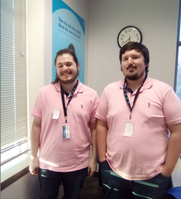 RachaelShephe19's tweet photo. On Wednesday's we wear PINK! @Tulsa2gether @jenjohn81 @JoryWithers @AshleydukeATT #NewClassVibes Day 2 in the books! https://t.co/ygXdKIYVdM