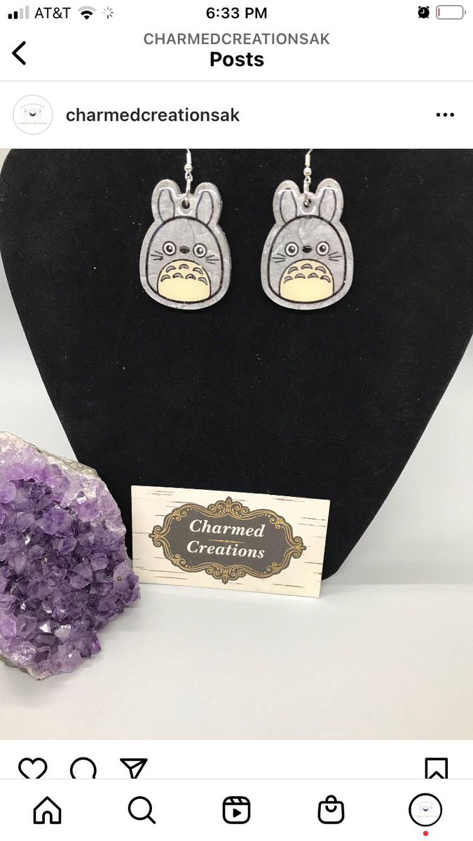 CandaceMpk's tweet photo. Totoro earrings $15 each plus shipping 
#StudioGhibli #totoro #catbus #earringaddict https://t.co/hB0C9EiBT0