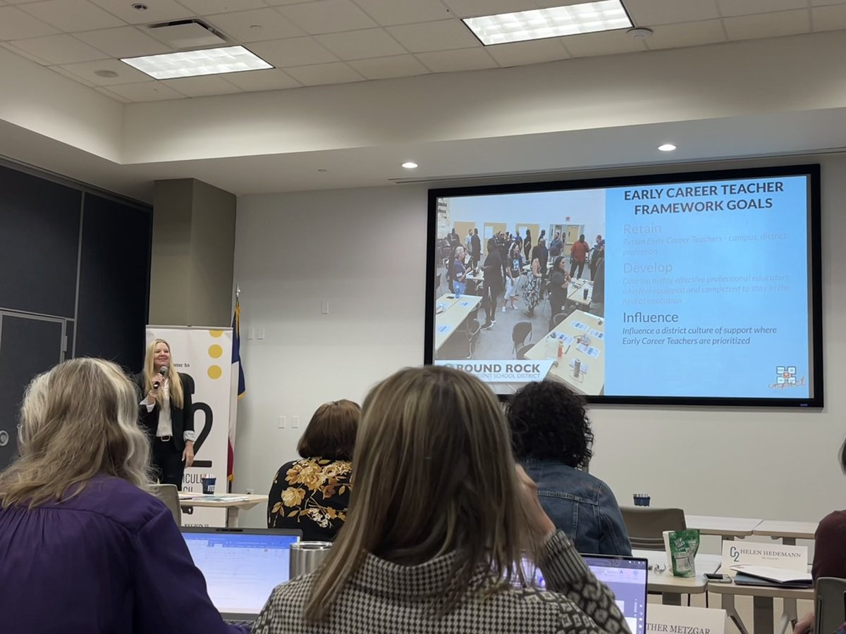 WendilynRRISD's tweet photo. @AmyRRISD @LisaKutsch and I enjoyed hearing @EdieBinnsRRISD &amp; @keli_soliz describe the strategic supports in place for Early Career Teachers at Curriculum Council! https://t.co/cM53s9BHWK
