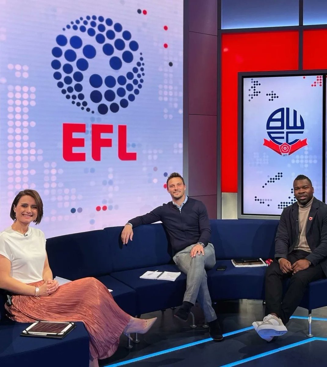 Aaron Mclean (@a9mac) on Twitter photo Another brilliant night in the @skysports studio covering <a href="/ASFCofficial/">Accrington Stanley</a> vs <a href="/OfficialBWFC/">Bolton Wanderers</a> in the <a href="/EFL/">EFL</a> <a href="/PapaJohnsTrophy/">.</a> semi final.
Great company with <a href="/MichelleOwen7/">Michelle Owen</a> & <a href="/samsaunders7/">.</a>. Top work <a href="/davidstowelltv/">David Stowell</a> & <a href="/_DaveEdwards/">Dave Edwards</a> and all the crew 👏🏾 Another brilliant night in the @skysports studio covering <a href="/ASFCofficial/">Accrington Stanley</a> vs <a href="/OfficialBWFC/">Bolton Wanderers</a> in the <a href="/EFL/">EFL</a> <a href="/PapaJohnsTrophy/">.</a> semi final.
Great company with <a href="/MichelleOwen7/">Michelle Owen</a> & <a href="/samsaunders7/">.</a>. Top work <a href="/davidstowelltv/">David Stowell</a> & <a href="/_DaveEdwards/">Dave Edwards</a> and all the crew 👏🏾
