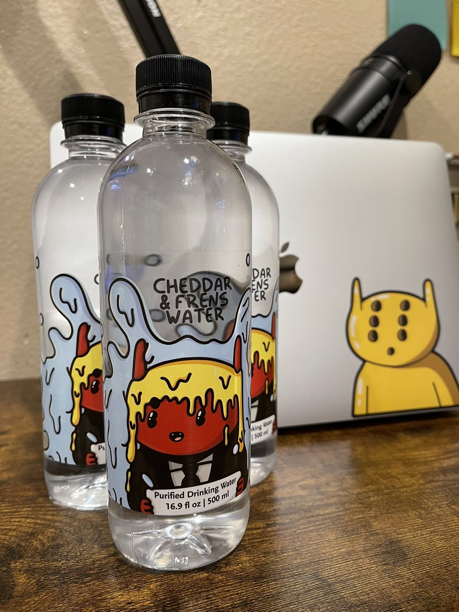 Want them I got them Dripping like 💧
<a href="/alienfrens/">alien frens</a> 

Retail Map coming soon 

Wholesale info coming soon 

For more questions on how you can carry @CheddarandFrens Water DM me or DM the @CheddarandFrens account 

-Cheddar ❤️🧀🖖🏻