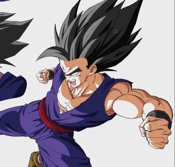black hair kinda goes hard for beast gohan ngl 