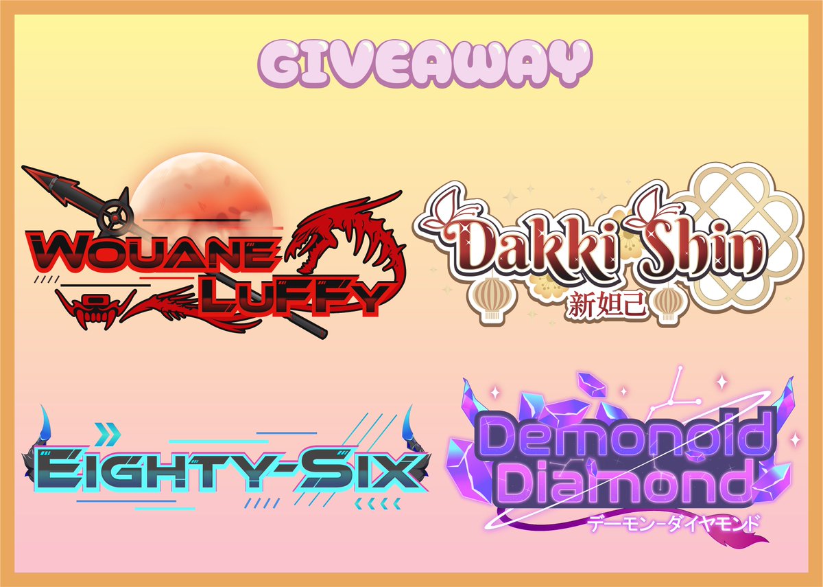 Fey_Designerr's tweet photo. ❣️ LOGO GIVEAWAY ❣️

To enter:
1. Follow
2. RT

Ends on February 27 😉

Good luck 🌟

#Vtuberのロゴが見てみたい #LogoCommission #Vtuber #ENVtuber #VTuberUprising #VTuberEN #TwitchStreamers #twitch https://t.co/HMuEVcnXSI