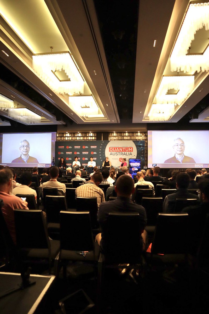 Day 2 #QuantumAustralia: The race to fault tolerant quantum computing hardware.

Great to hear from Arkady Fedorov, <a href="/UQ_News/">UQ News</a>; Yasunobu Nakamura, <a href="/riken_en/">RIKEN</a>; <a href="/Prof_D_Reilly/">David Reilly</a>, <a href="/Microsoft/">Microsoft</a>; Hanhee Paik, <a href="/IBM/">IBM</a> Quantum; Michelle Simmons, <a href="/silicon_quantum/">SiliconQuantumComputing</a> and Xanthe Croot, <a href="/Sydney_Uni/">University of Sydney</a>.
