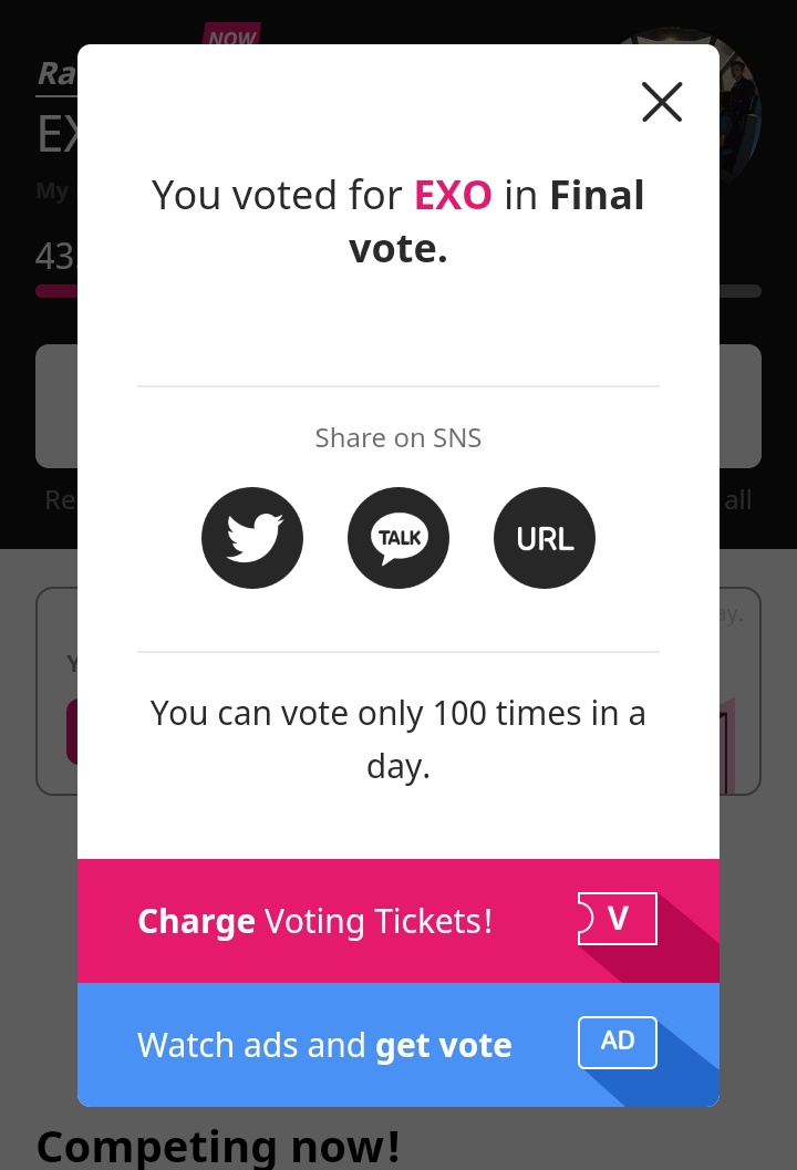 vshv813's tweet photo. ERIIII.... KALIAN HEBATTT ‼️

YUK BISA LEBIH BANYAK LAGII

‼️ VOTE EXO ON TTA‼️
‼️ VOTE EXO ON TTA‼️
‼️ VOTE EXO ON TTA‼️

@weareoneEXO #TTA #EXO https://t.co/R8VFQ5vmXW