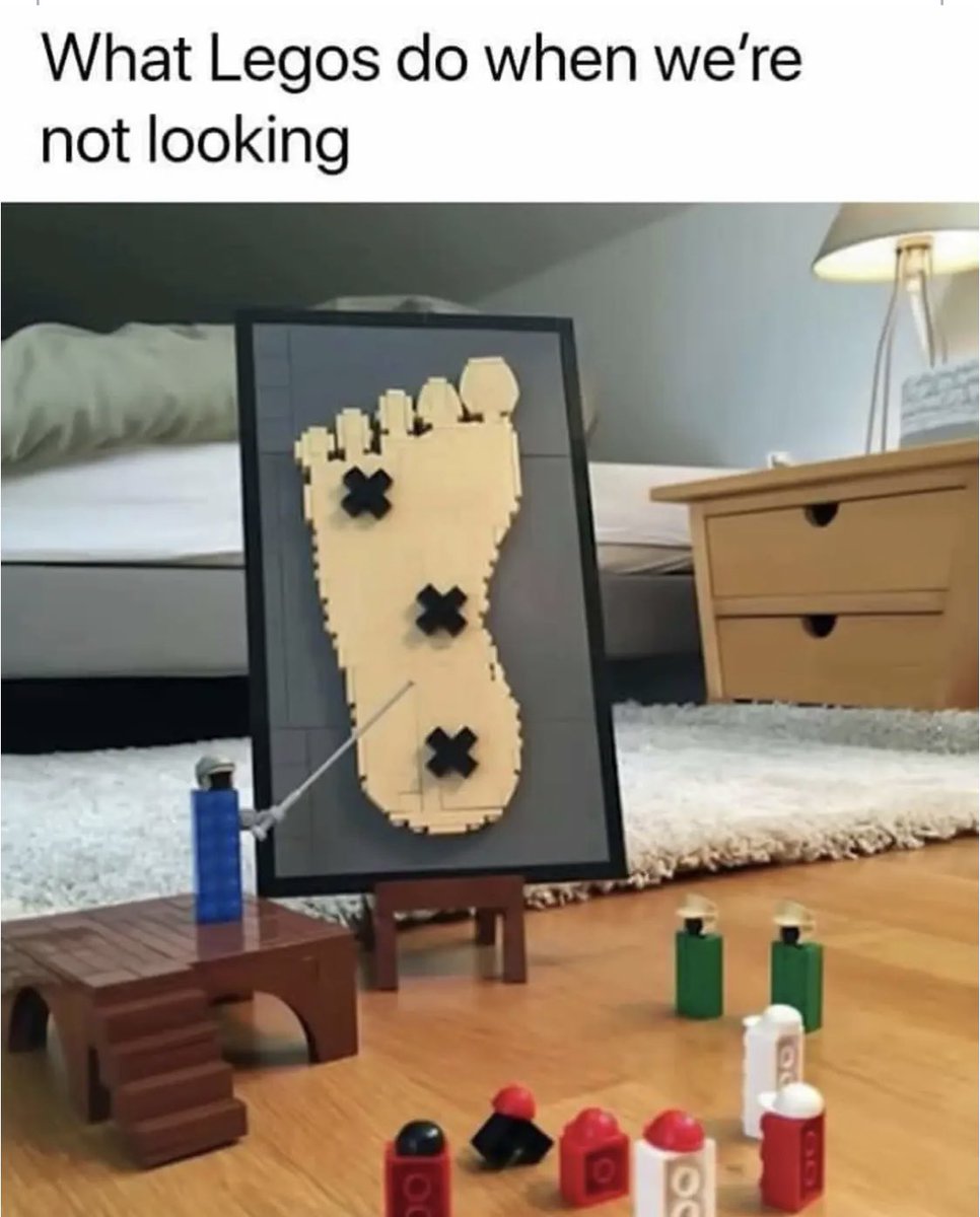 EK_Prom's tweet photo. As Lego projects continue to abound at our house, I am choosing to think that future design engineers are quite possibly in our family’s future. #sendpositivethoughts #powerthroughthepain #ouch https://t.co/yoXTeP8Reo