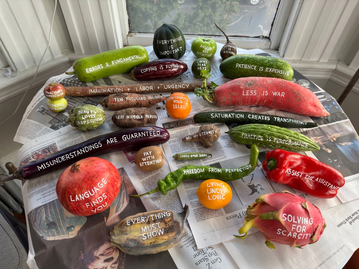 EVERYTHING IS IMPORTANT
CORRECTION FLUID ON FRUITS AND VEGETABLES
FEBRUARY 8 2022