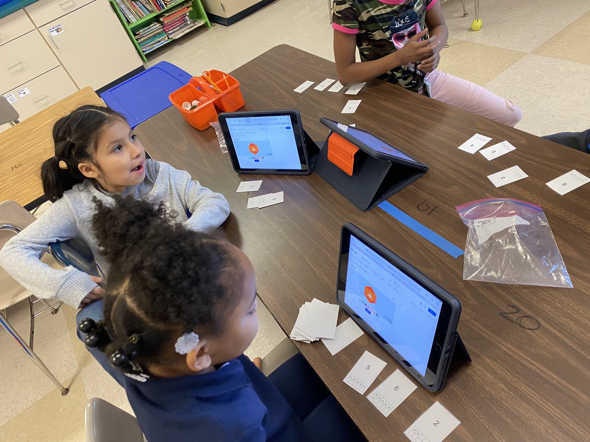 Second grade practiced Rolling Sums game with an online 20-sided die. More technology AND math in STEM today#pltw#WarrenWill <a href="/eastridgeelemen/">eastridge elementary</a>
