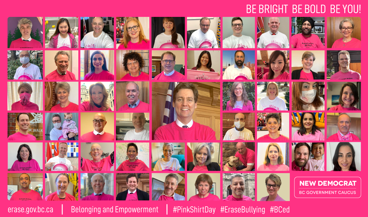 henryyaormd's tweet photo. Today, on #PinkShirtDay, we stand together against all bullying so students know they're valued in our schools.

Every child deserves an education free from discrimination, bullying &amp; violence &amp; we’re working to build a safe school system where everyone can thrive. #EraseBullying https://t.co/qJFhJFFrcI