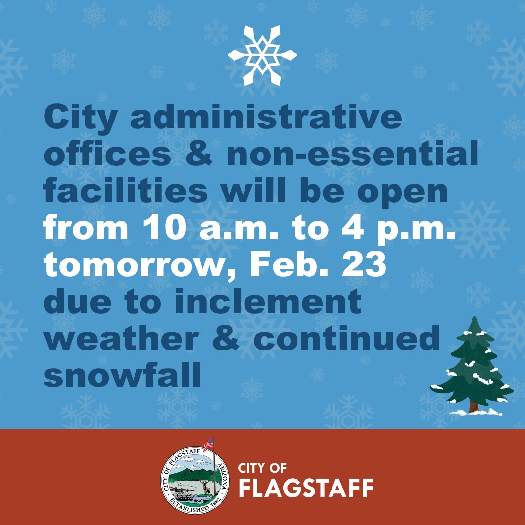 City of Flagstaff on Twitter "⌚ All City of Flagstaff administrative