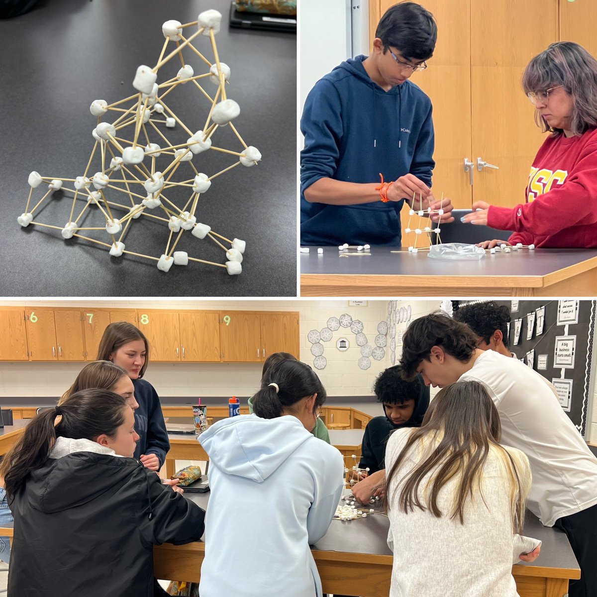 MsHWilliamson's tweet photo. FHS Business Mgmt students compared and contrasted different types of business ownership while competing to build the tallest marshmallow tower on Tuesday. Reach new heights in #CTE !! @LCPScte @freedom_cte https://t.co/qjGazaWl92