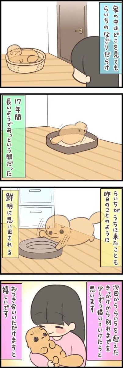 虹の橋を渡った愛猫。家の中はどこも名残りばかりで…【連載】もふもふスコたん#264|ねこのきもちWEB MAGAZINE https://t.co/2RSxRgd5e8 