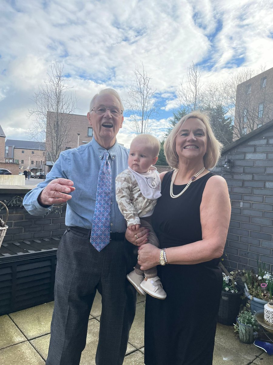 This is my 91 year old Dad, George Watt, making sandwiches for his great-grandson’s 1st birthday party. To know him is to love him 💚