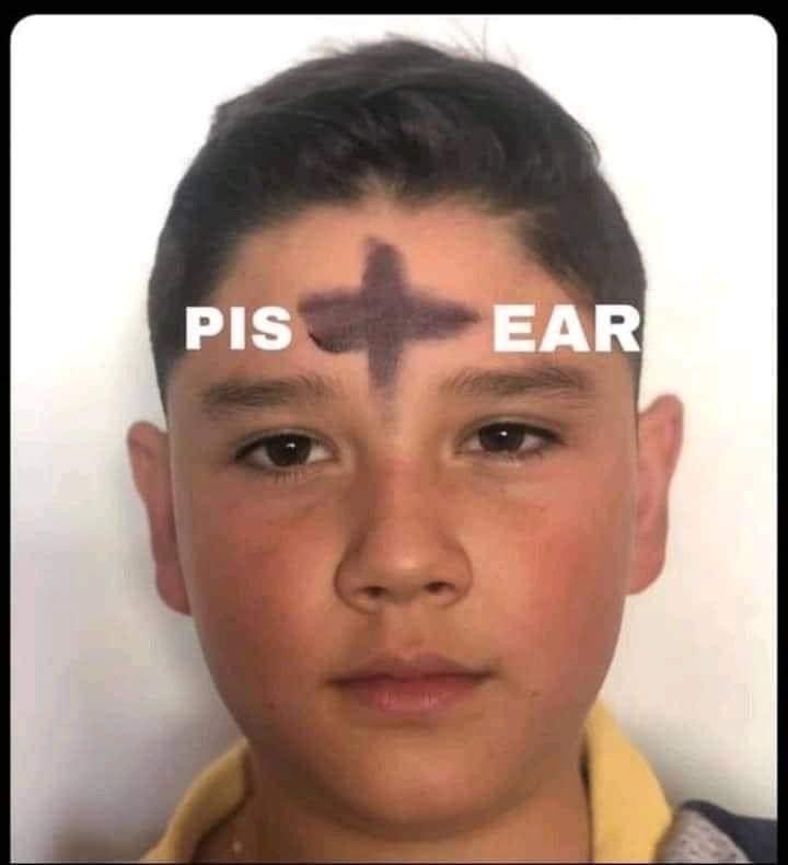 Yo el miércoles de ceniza.
