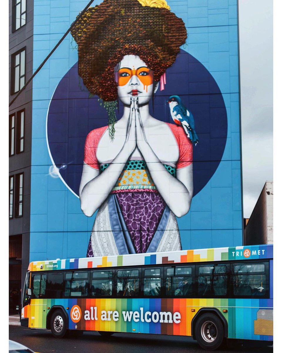 trimet's tweet photo. Calling all local artists! We invite you to submit your qualifications to design a full-color digital image(s) for printing on vinyl to be applied on a bus in recognition of LGBTQI+ Pride Month 🏳️‍🌈

Learn more and apply: https://t.co/sMNv9reiHg https://t.co/jDRUf7XSMo