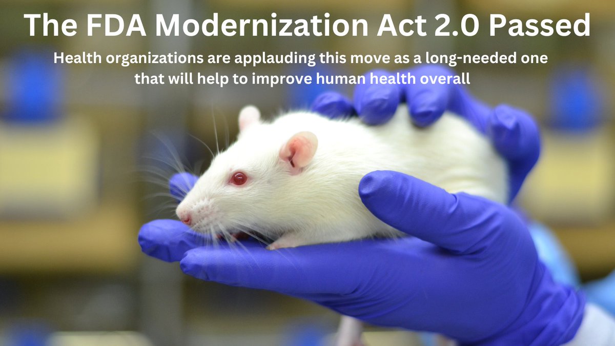 HumaneActionPA's tweet image. The FDA Modernization Act is a huge step for animals! tinyurl.com/2s384y9e

#FDAModernizationAct #NoAnimalTesting