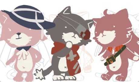 真ん中のねこかわいくなりすぎたから帰ったら再考しよう 