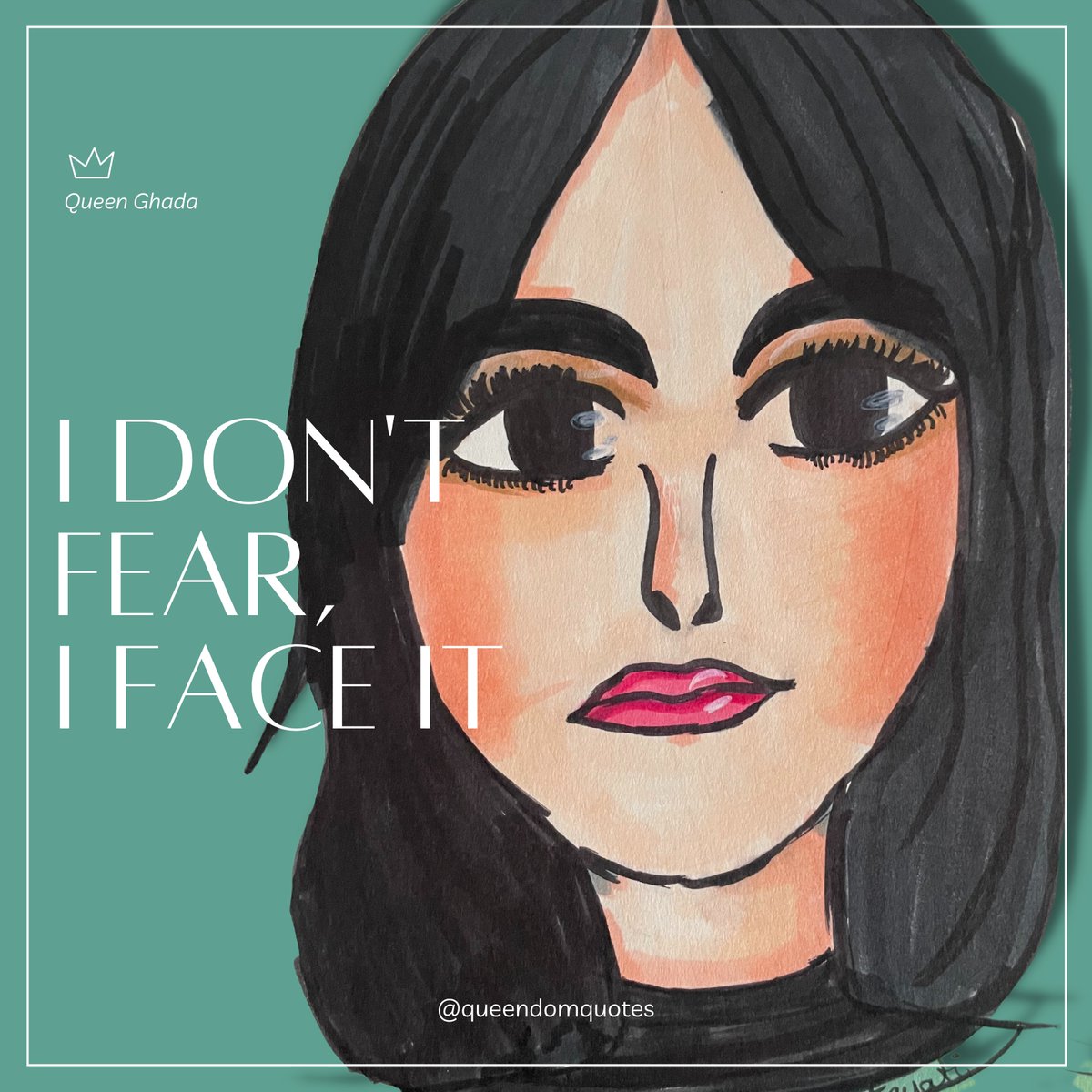 Aayati Dash Kar (@aayatidashkar) on Twitter photo #QueendomeQuotes: I don't fear. I face it.
I designed Queen <a href="/ghadaoueiss/">Ghada Oueiss غادة عويس</a> as she is a fearless role model for girls who inspire us to speak the truth and not be afraid of anyone.
#NFTGiveaways #queendom #NFTCommunity #QueendomeQuotes: I don't fear. I face it.
I designed Queen <a href="/ghadaoueiss/">Ghada Oueiss غادة عويس</a> as she is a fearless role model for girls who inspire us to speak the truth and not be afraid of anyone.
#NFTGiveaways #queendom #NFTCommunity