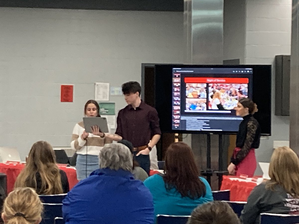 Your SGA officers presenting to a packed house at the board meeting tonight. #leaders #efproud