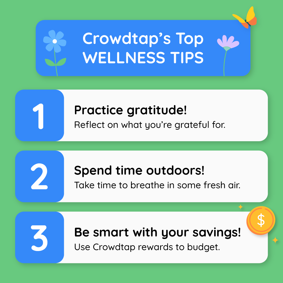 Some wellness tips for your Wednesday 😌 🌻 🐝 
#WellnessWednesday #Wellness #Crowdtap #Freebies #Surveys #GiftCards #Rewards #SaveMoney #Savings