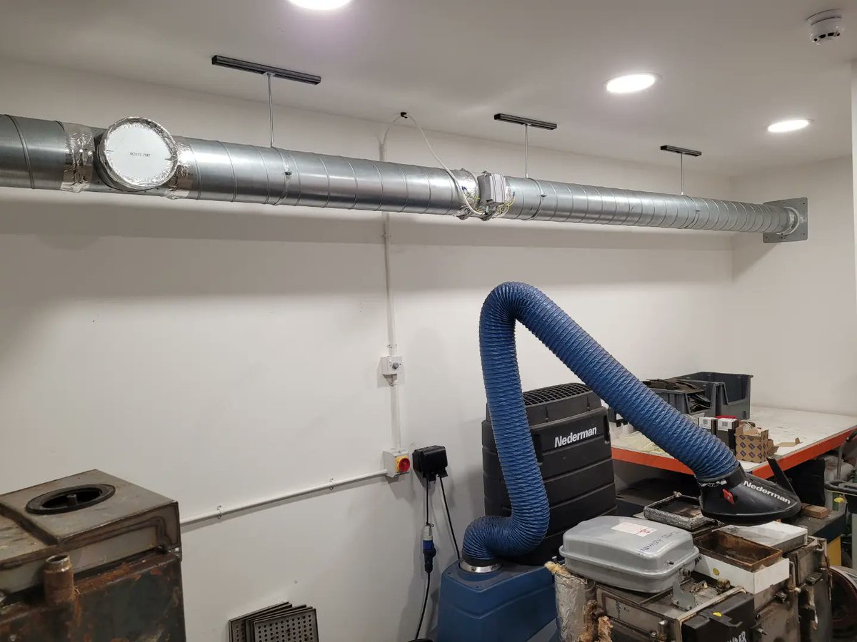 air_jcs's tweet image. Did you know we also Install, Design and Maintain extraction systems. 

Today one of our teams finished Installing this extraction system. The power supply was also installed by one of our Electrical Engineers. 

Need a Bespoke Extraction System Installed? Contact us