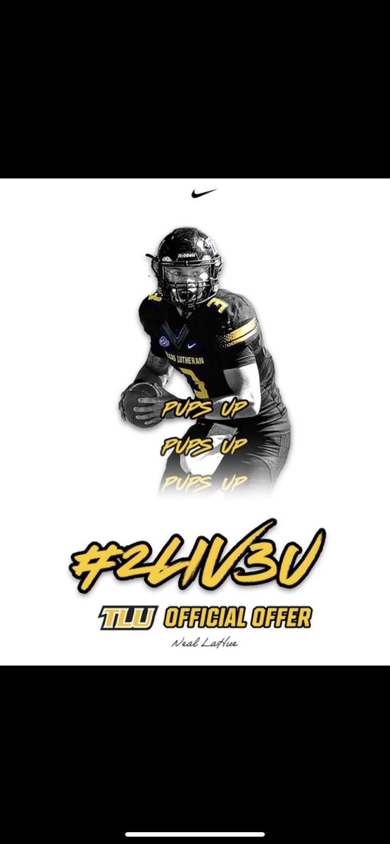 After a great talk with <a href="/Coach_GarciaJ/">Coach Johnny Garcia Jr.</a> I’ve received my 2nd offer from <a href="/tlusaac/">Texas Lutheran SAAC</a>  <a href="/k_crane13/">Kevin Crane</a> <a href="/ReganCrim/">Regan Crim</a> <a href="/AngryOrangeFB/">San Angelo Central Bobcat Football</a>