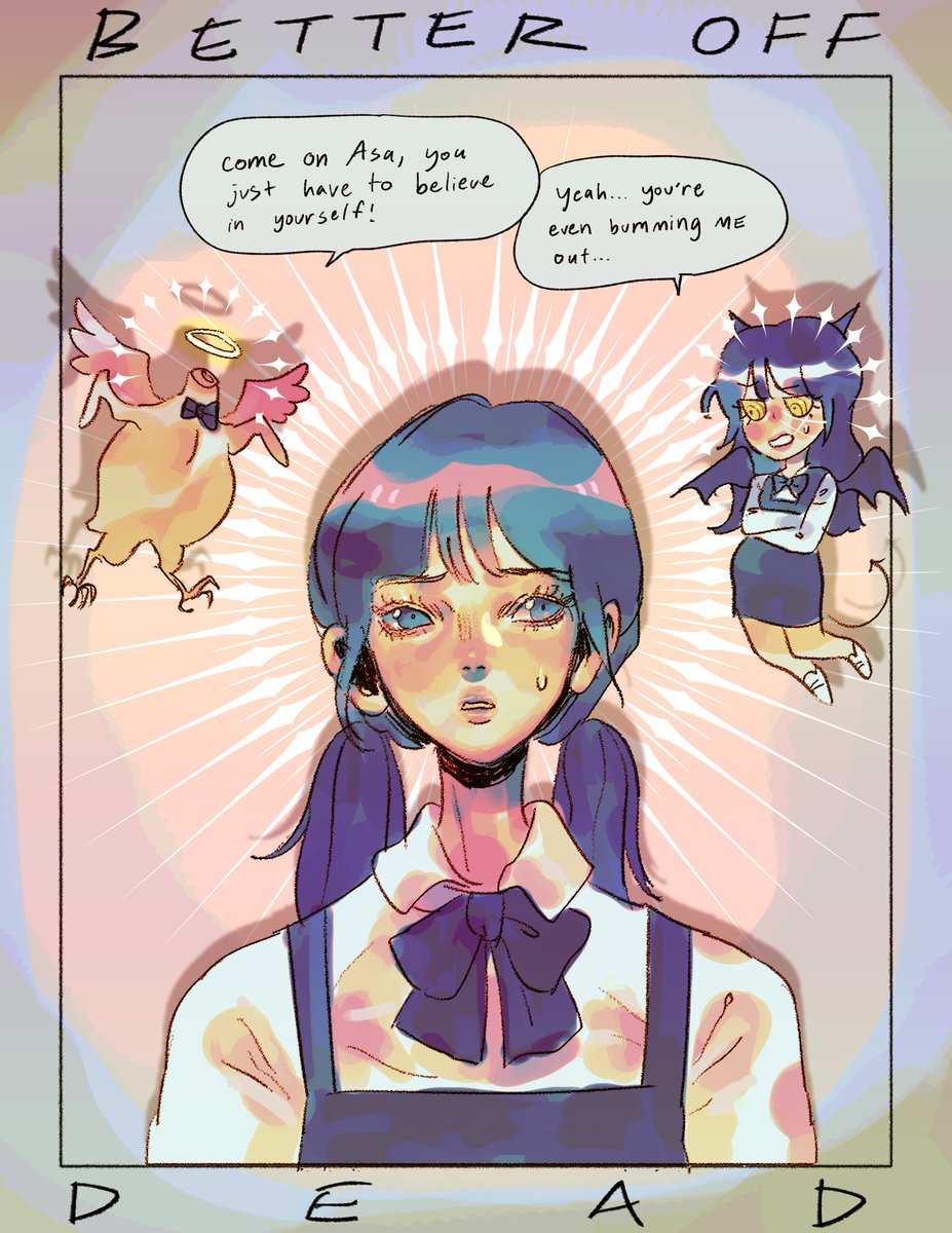 glumby_'s tweet photo. how bad is your self esteem when even the devil on your shoulder thinks you're being too hard on yourself
#CSM121 #csmプラス #asamitaka https://t.co/WOjsQW9YAa