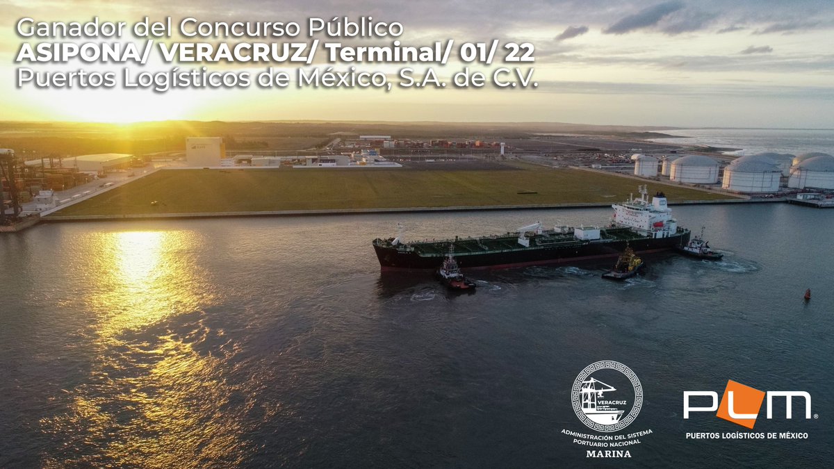#ASIPONAVERinforma: con fecha 22 de febrero se llevó a cabo el fallo de la adjudicación de un contrato de cesión parcial de derechos sobre un predio de 18.3 hectáreas con 550 metros lineales de frente de agua, a favor de la empresa Puertos Logísticos de México PLM de <a href="/grupo_cice/">Grupo CICE</a>
