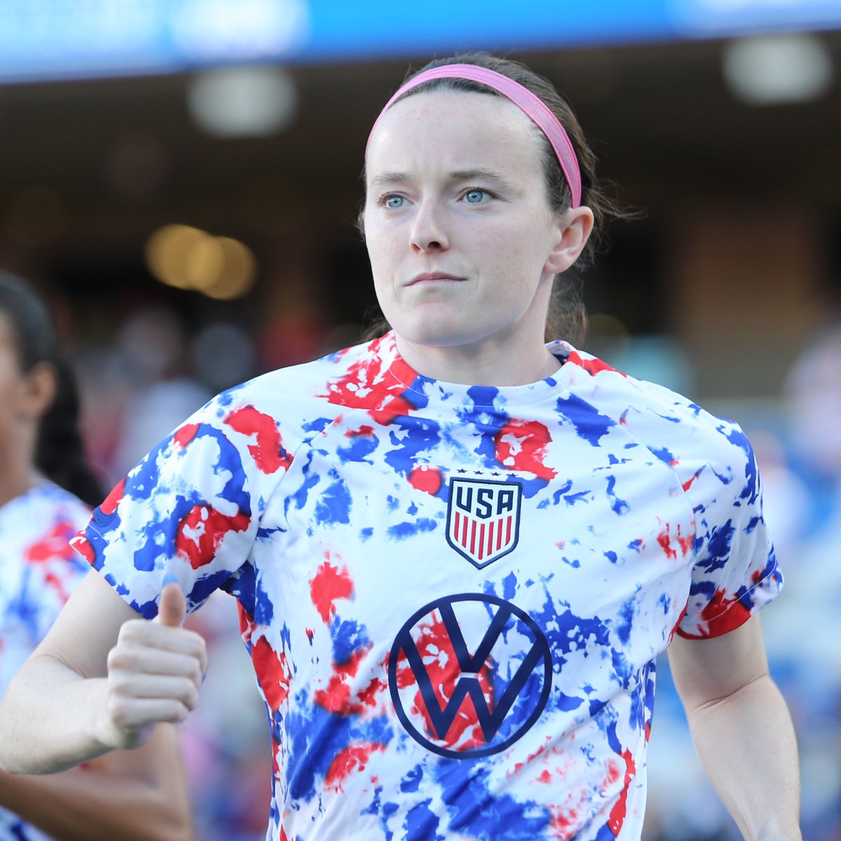 USWNT's tweet photo. Rose is back 🌹 https://t.co/SyigbZ5Rod