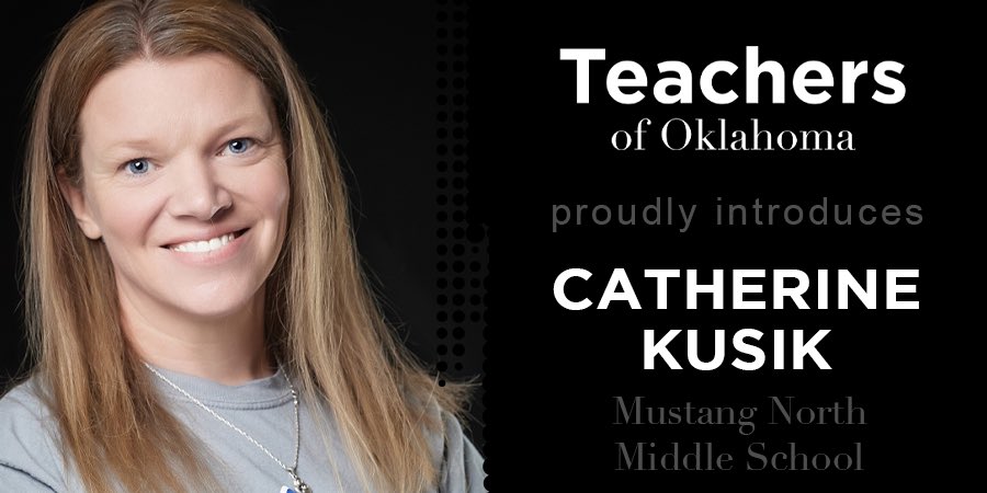 “Teaching is collaborative.” -Catherine Kusik of <a href="/MustangSchools/">Mustang Public Schools</a> 🍎 

Read Mrs. Kusik’s story of hope and determination here: facebook.com/10008414206462… 

#oklaed #teachersofok
