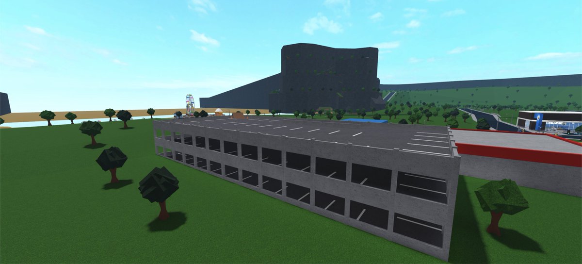 Marcus_6254's tweet photo. petition to get rid of this monstrosity 

there are around 134 parking spots in the game, around 82 parking spots are in this parking garage alone https://t.co/6Htrv0uaIh