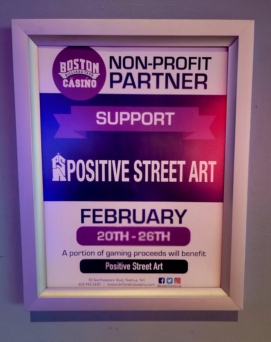 PoStreetArt's tweet photo. Our night at Boston Billiards celebrating the kick off of our charitable gaming week! We got to try out all the new games and sit in on some Spanish 21 games!

#positivestreetart #charity #nonprofit #bostonbilliards #gaming #charitablegaming https://t.co/unC3Ehr71p