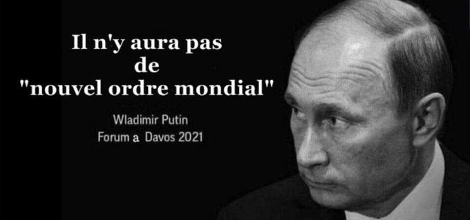 ManciniOrnella1's tweet photo. @BPartisans Le Président Poutine a dit à Davos en 2021 qu'il n'y aurait pas de  Nouvel Ordre Mondial. 
ET le Président Poutine❤️ tient toujours ses promesses. https://t.co/8opuArB865