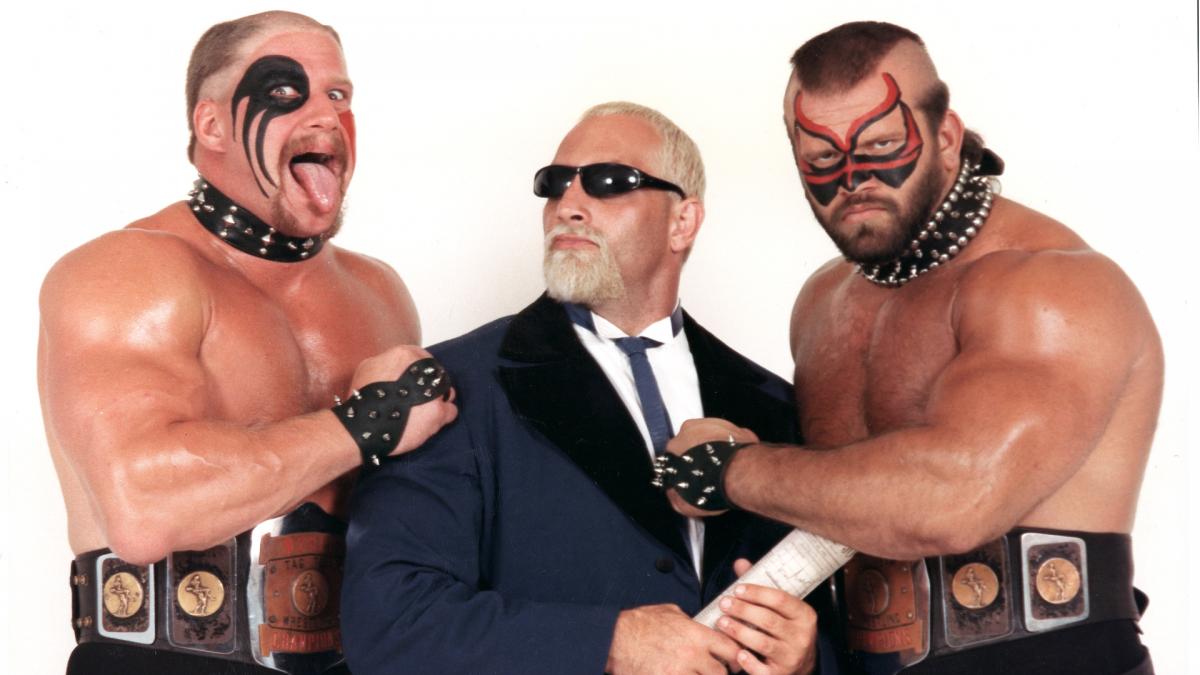 Bada_bing3's tweet photo. @DaMayor76107 These guys were the definition of badass back in the day. Fans can be fond of The Rock, Stone Cold Steve Austin or even Ric Flair #quotes; but the #RoadWarriors' was one of my favorites: "We snack on danger, and dine on death...and dead men don't make money!!" #RIPHawk #RIPAnimal https://t.co/yByCbE2RQq