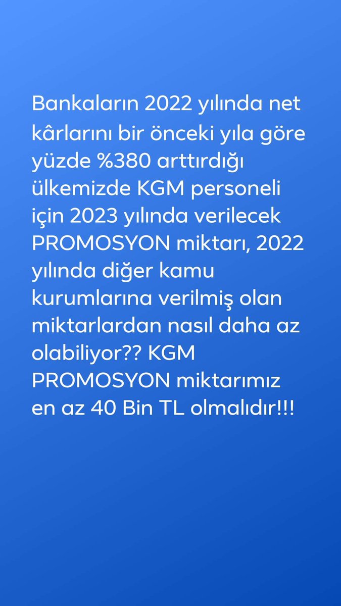 Karayolları çalışanları hakkını istiyor!! 
@A_Uraloglu <a href="/MemurSenKonf/">Memur-Sen</a> <a href="/Kamu_Sen/">Türkiye Kamu-Sen</a> <a href="/_aliyalcin_/">Ali YALÇIN</a> <a href="/sonertufanoglu/">Soner Can TUFANOGLU</a> <a href="/Zafercelik23/">Zafer Çelik</a> <a href="/Yolissendikasi/">YOL-İŞ Sendikası</a> 
 #KGMpromosyon