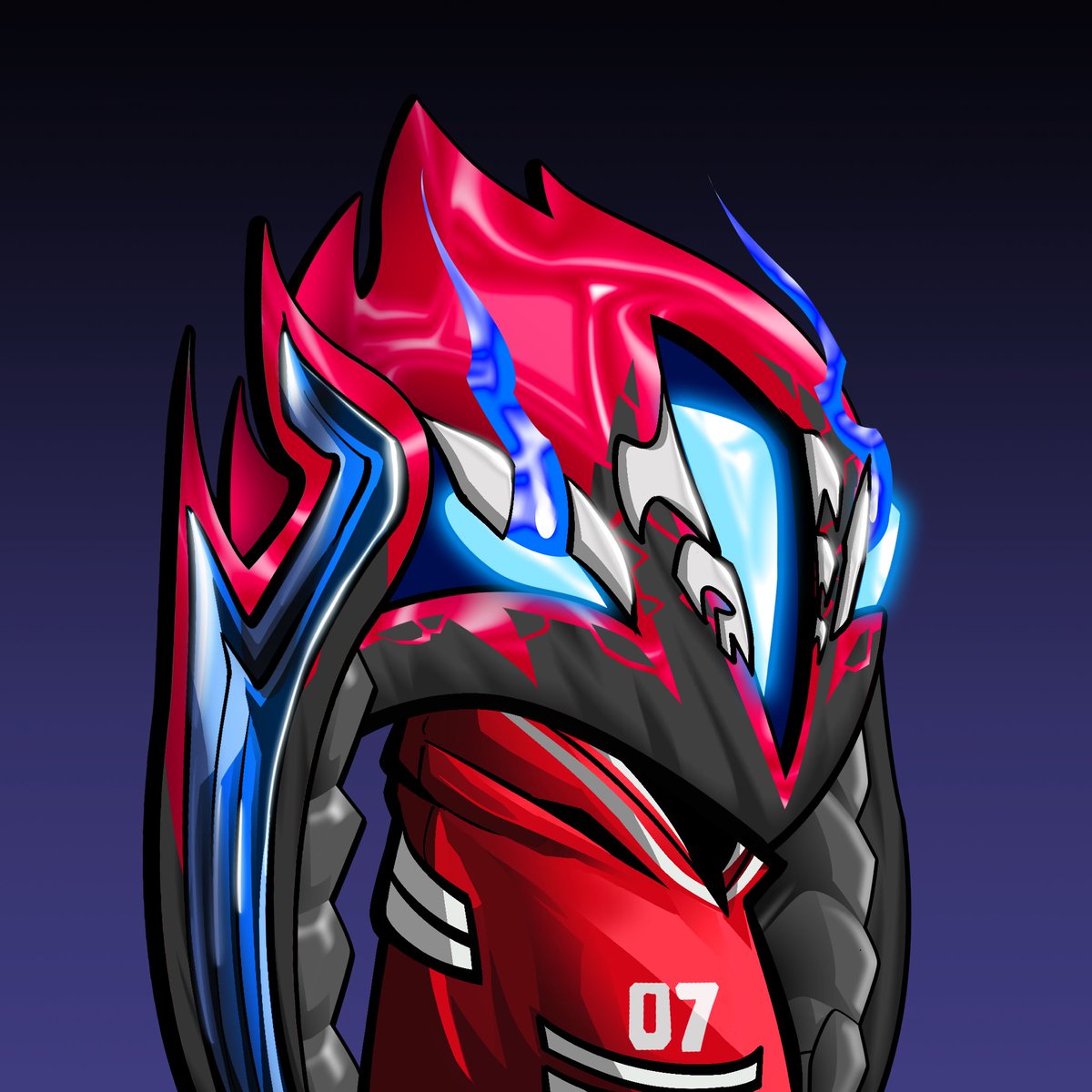 EarpitzNFT's tweet photo. Straight out of the randomizer ❤️💙 https://t.co/nXgL3EIJKd