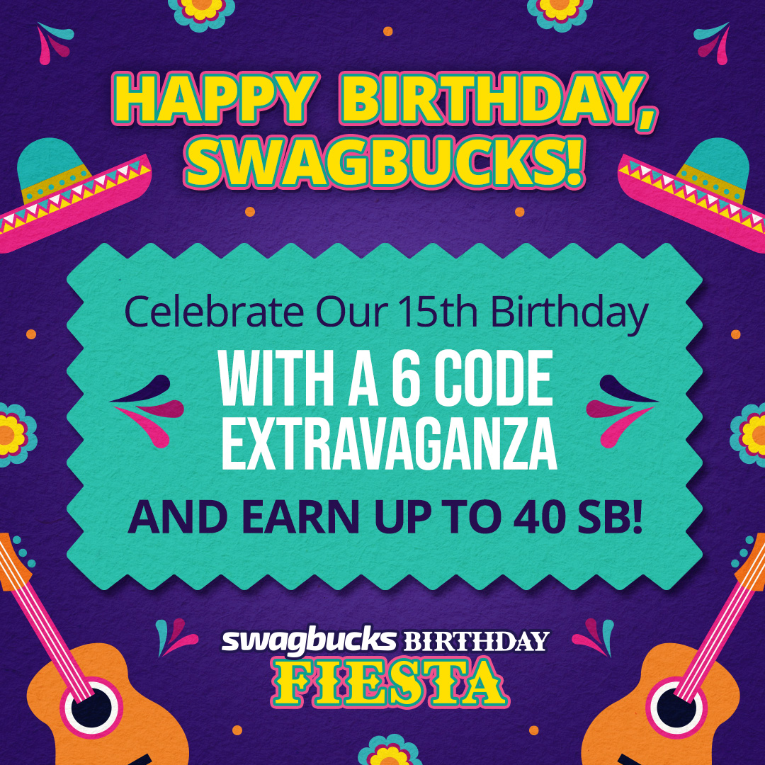 ContestsScoop's tweet image. Celebrate our 15th birthday with us all day long with a Swag Code Extravaganza!  redeem all 6 codes today for a total of 40 SB! 

swagbucks.com/refer/enter4pr…

contestscoop.com/swagbucks-cana…

#swagcode #swagbuckscanada