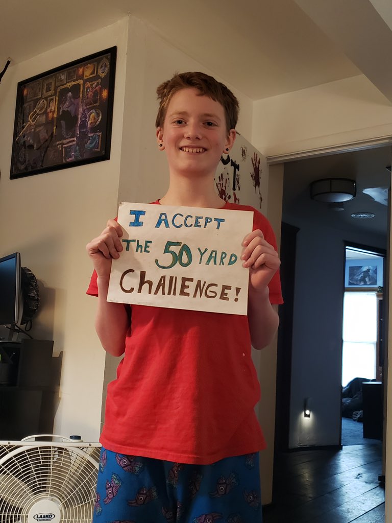iamrodneysmith's tweet photo. Please help me welcome Armani  from Sandusky,OH to the family. He has stepped up accepted our 50 yard challenge .Thank you for wanting to make a difference in your community . Will your kids be next to sign up for our 50 yard challenge ? https://t.co/pHMN1JCiD8