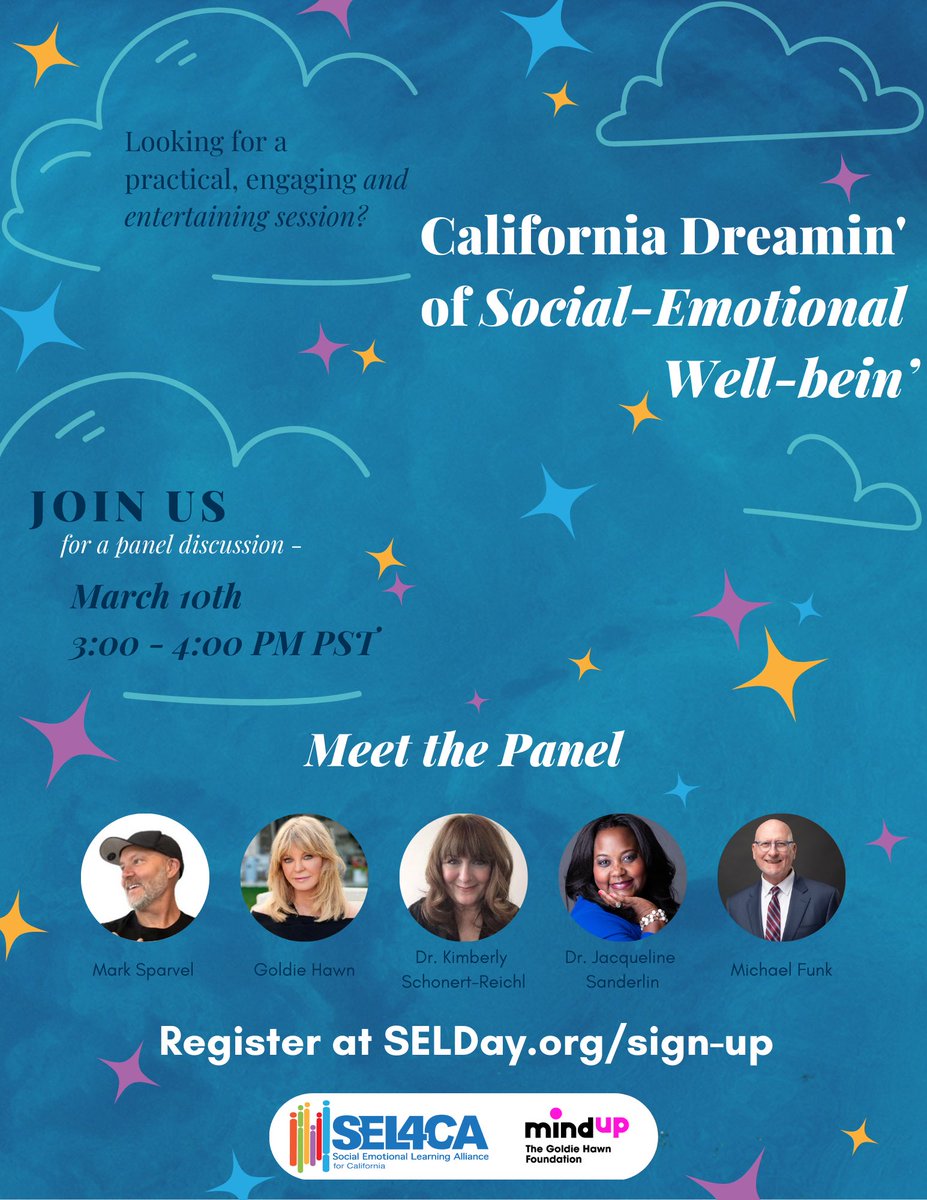 SEL4CA's tweet photo. Join our all-star panel discussion on #SELday March 10th 3-4pm pst register free at https://t.co/5tiW5kzgrj https://t.co/x2seeocace