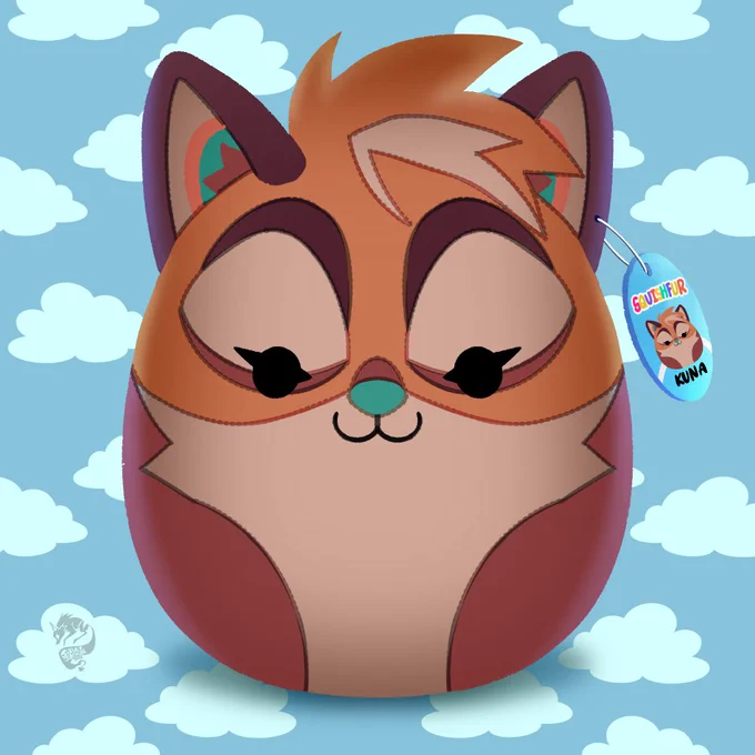 EXCLUSIVE KUNA SQUISHMALLOW?! Get one of your OC like this for $25 on my ko-fi! 