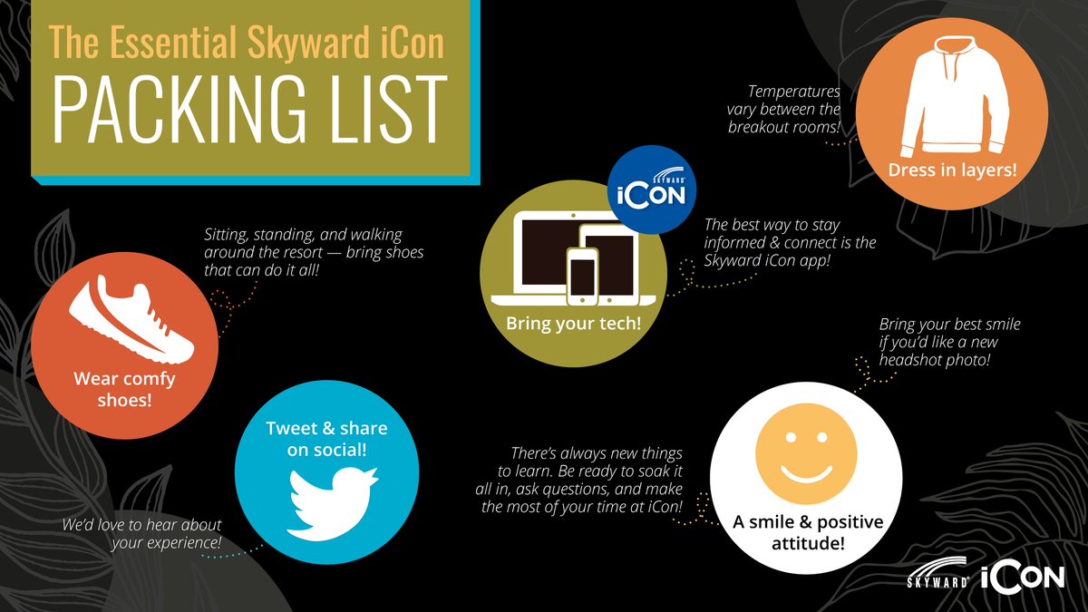 Pack your suitcases — you’re going to #SkywardiCon2023!

Need help deciding what to bring? See some of our tips below ☟

See you in ONE WEEK 🤩